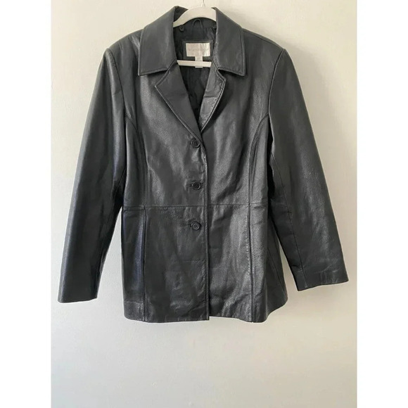 Vintage Worthington Leather Jacket Large Black - Picture 2 of 7